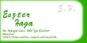 eszter haga business card